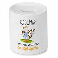 Skarbonka Prezent Dla Rolnika To Styl Życia Z Nadrukiem Ze Zdjęciem