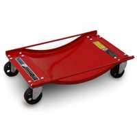 19648Manewrowe wózki warsztatowe komplet 4 szt wózki samochodowe na kółkach