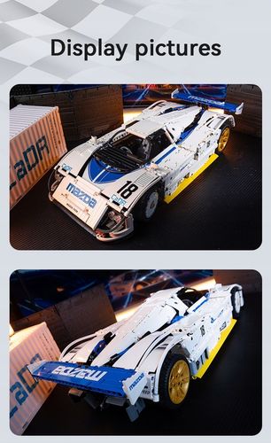 KLOCKI CADA MAZDA 787B AUTO SPORTOWE 50 CM 1:10 WYŚCIGÓWKA 1797 ELEMENTÓW na Arena.pl