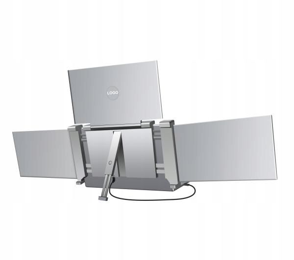 Monitory do laptopa Extralink Triple Screen S680 14" Full HD IPS zdjęcie 2