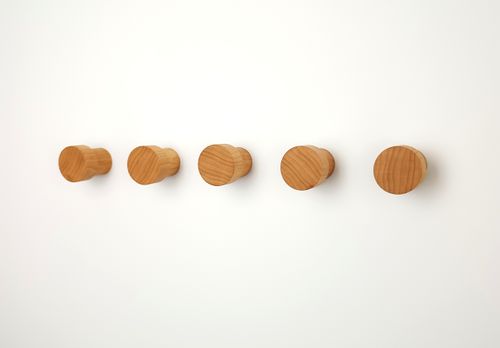 Drewniany Wieszak na Ścianę 5,5 cm Ubrania Ręczniki do Sauny Garderoby 45mm na Arena.pl