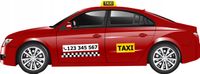 REKLAMA MAGNETYCZNA TAXI naklejka MAGNETYCZNA na taksówkę samochód