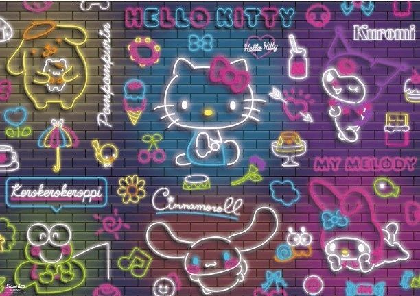 Puzzle 500 Neon Hello Kitty 37523 zdjęcie 3