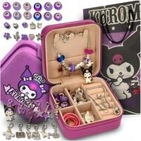 ZESTAW BIŻUTERII DO ROBIENIA BRANSOLETEK NASZYJNIKÓW CHARMS KORALIKI KUROMI