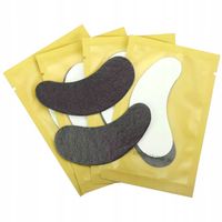 Płatki ŻELOWE pod oczy CZARNE do przedłużania rzęs 100szt.