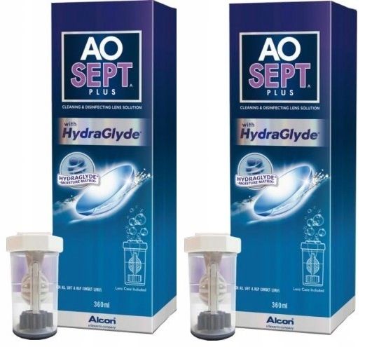 Płyn do soczewek Aosept Plus Hydraglyde 360 ml zdjęcie 3