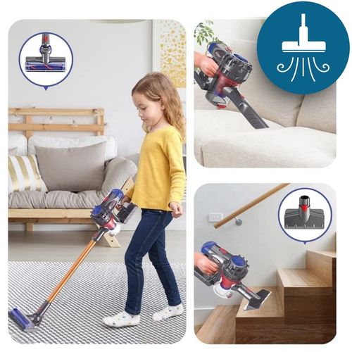 Odkurzacz Pionowy dla Dzieci z Dźwiękiem 2w1 i Ręczny Funkcja Ssania Dźwięk na Arena.pl