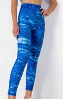 LEGGINSY damskie sportowe spodnie elastyczne z wysokim stanem S/M