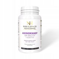 Aminokwasy na włosy + keratyna Noble Health Zdrowe gęste lśniące włosy