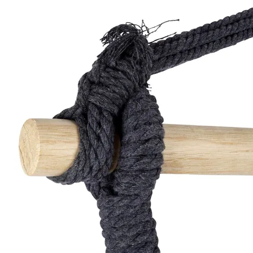 Hamak brazylijski fotel podwieszany huśtawka grafitowy na Arena.pl