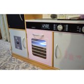 Kuchnia drewniana dla dzieci podświetlane palniki 87x30x83,5 cm naturalna