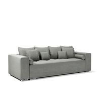 Duża Kanapa Rozkładana Sofa z Funkcją Spania i Pojemnikiem Hilton Szara