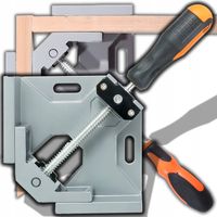 ŚCISK STOLARSKI KĄTOWY ZACISK IMADŁO NAROŻNE KĄT 90 MONTAŻOWY METAL