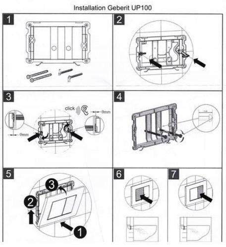 Przycisk spłukujący do stelaża Geberit Delta Sigma czarny mat cichy trwały na Arena.pl