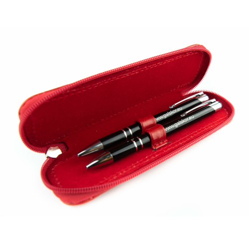 317 Piórnik owalny mały-czerwony KEMER na Arena.pl