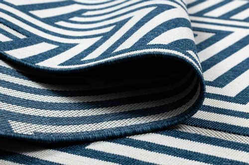 RUG/LU/WINK/MAZE/CREAM+BLUE/140x200 na Arena.pl