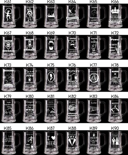 KUFEL DO PIWA Z GRAWEREM 660 ml URODZINY PREZENT DZIEŃ OJCA KAWALERSKI na Arena.pl