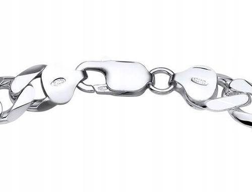 Bransoleta Męska Srebrna ELEGANCKA Pancerka SREBRO 925 Prezent dla Chłopaka na Arena.pl