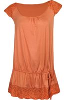 Wallis Ceglasta Tunika, Hafty - 36 / S