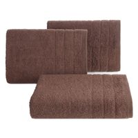 Ręcznik 50x90 cm Reni brązowy frotte 500 GSM miękki i chłonny