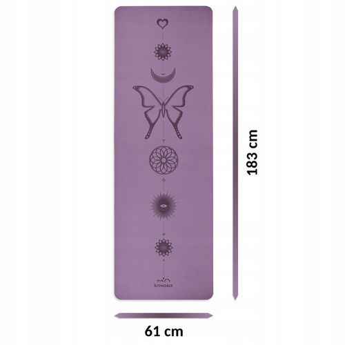 Mata do Jogi i Ćwiczeń TPE 6mm – Purpurowa - Polska Marka Krowa Kot na Arena.pl