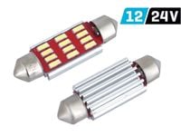 Żarówka VISION Festoon SV8.5 39mm 12/24V 12x 4014 SMD LED, CANBUS