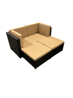 Komplet wypoczynkowy na taras czarny