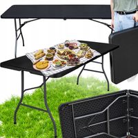 STÓŁ CATERINGOWY składany BANKIETOWY 180 cm ogrodowy walizka