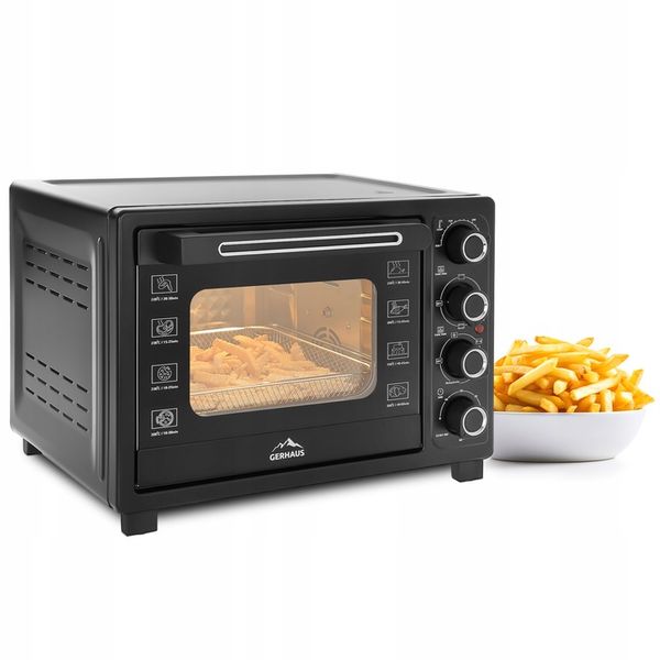 PIEKARNIK ELEKTRYCZNY 45L 2000W TERMOOBIEG ROŻNO GRILL SUSZARKA DO GRZYBÓW zdjęcie 5