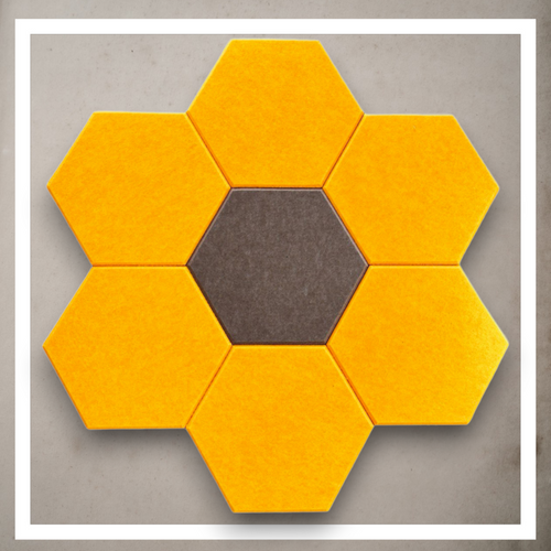 Panele Scienne Filcowe 3D Heksagon Zaglowek Samoprzylepne Akustyczne Soft na Arena.pl