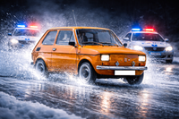 Opłatek na tort Fiat 126 p Maluch Fiacik Samochód Auto Format A4