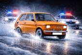 Opłatek na tort Fiat 126 p Maluch Fiacik Samochód Auto Format A4