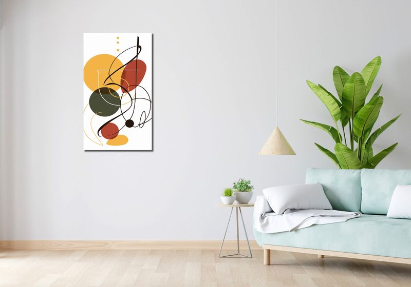 Obraz 50x90cm Taniec Form i Barw zdjęcie 2
