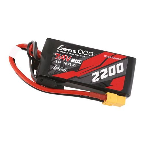 Akumulator GensAce G-Tech LiPo 2200mAh 7.4V 60C 2S1P XT60 na Arena.pl