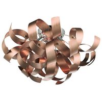 Sufitowa lampa Rawley RAW0464 Dar Lighting designerska chrom miedziana