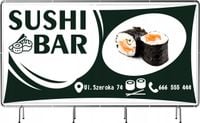 BANER REKLAMOWY 200x100 cm duży wybór różne wzory SUSHI BAR RESTAURACJA