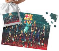 PUZZLE - FC BARCELONA WZORY DLA MAŁEGO PIŁKARZA 110EL + WORECZEK