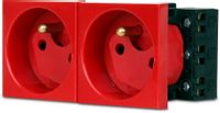 Gniazdo 2M elektryczne podwójne + blokada