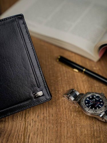 Skórzany portfel męski z systemem rfid protect na Arena.pl