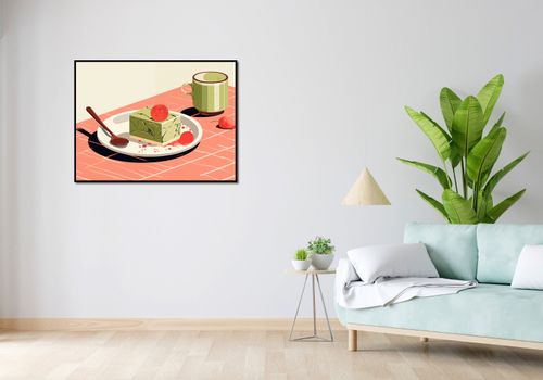 Plakat 100x75cm Deser Matcha na Arena.pl