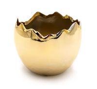 Osłonka ceramiczna jajo wielkanocne skorupka jajka złota