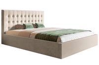 Łóżko tapicerowane slim2 szare 120x200 ze Stelażem i pojemnikem kolory