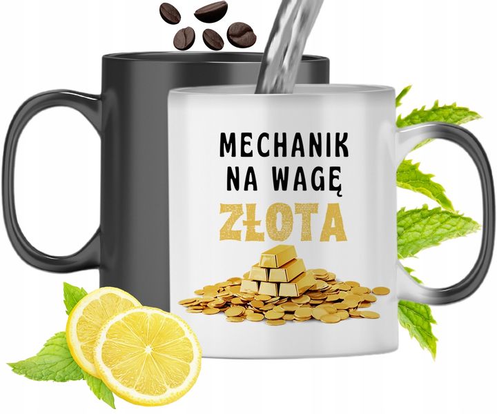 Kubek Magiczny Dla Mechanika Zmieniający Kolor Z Nadrukiem Ze Zdjęciem zdjęcie 1