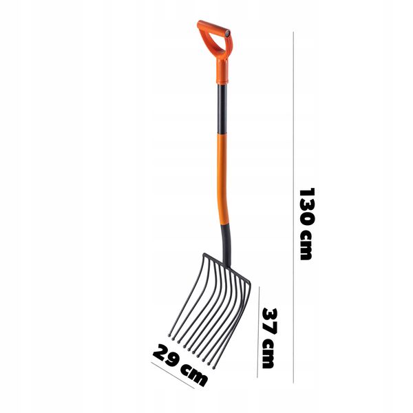 Widły Gable 10-Zębne Do Ziemniaków Buraków 130cm zdjęcie 3
