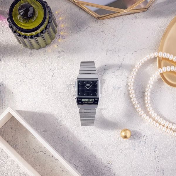 ZEGAREK UNISEX CASIO Vintage Dual Time AQ-800E-1ADF  + BOX zdjęcie 6