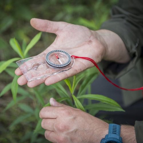 KOMPAS MAPOWY BUSOLA PRZEŹROCZYSTY FOSFORYZUJĄCY HELIKON KOMPAS SCOUT MK2 na Arena.pl