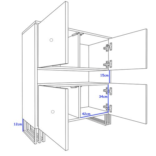 REGAŁ KOMODA KLARA 90 CM BIAŁY MAT nogi metal salon sypialnia na Arena.pl