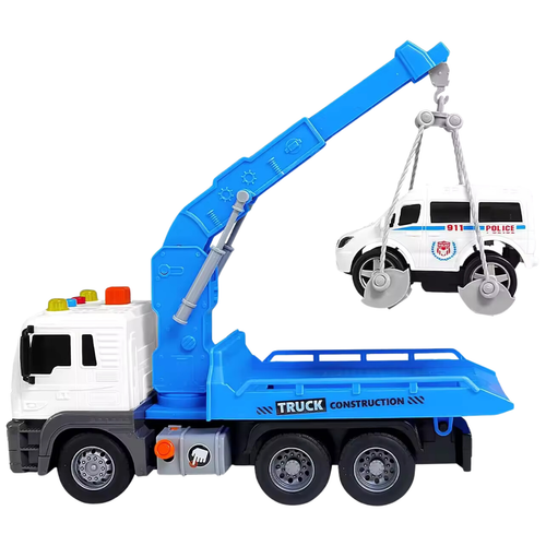 Interaktywna Ciężarówka Z Hakiem I Lawetą Światła Dźwięki Ruchome Elementy na Arena.pl