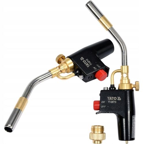 PALNIK GAZOWY TURBO MAPP/PROPAN PIEZO 2 KW + 3 GAZY KARTUSZ 600ML na Arena.pl