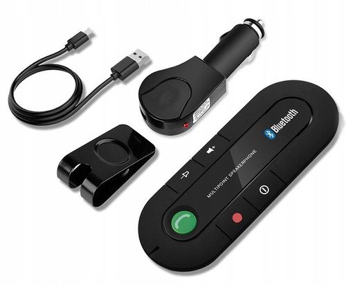 ZESTAW GŁOŚNOMÓWIĄCY BLUETOOTH SAMOCHODOWY TELEFON na Arena.pl